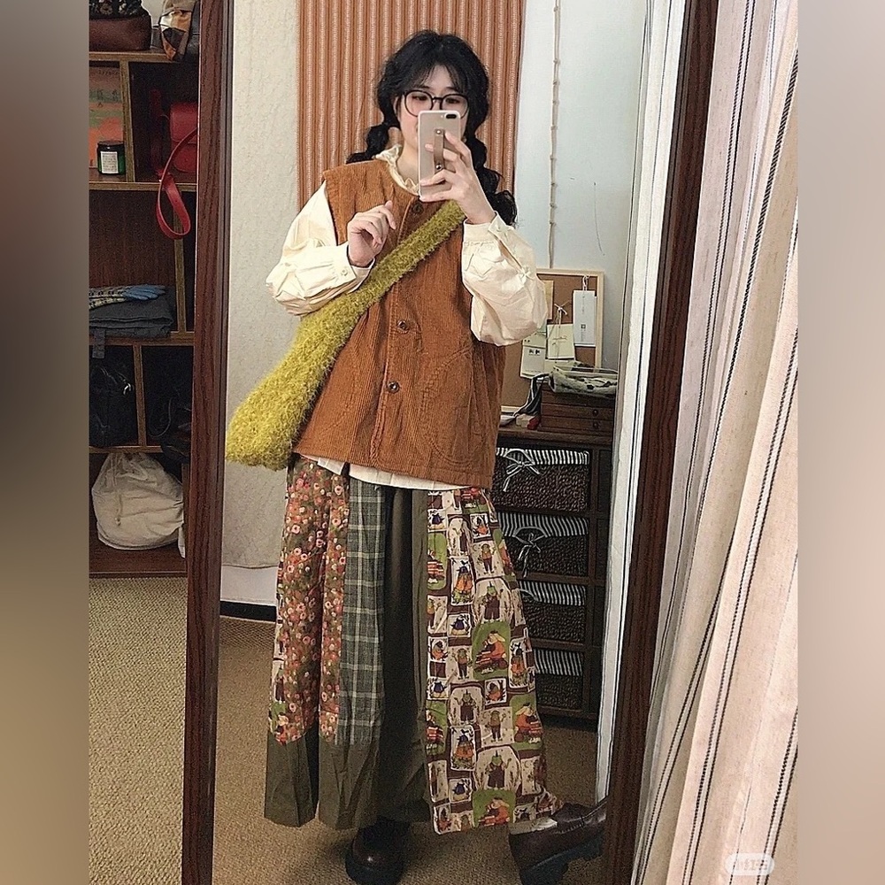 Bohemian Patchwork Skirtpant